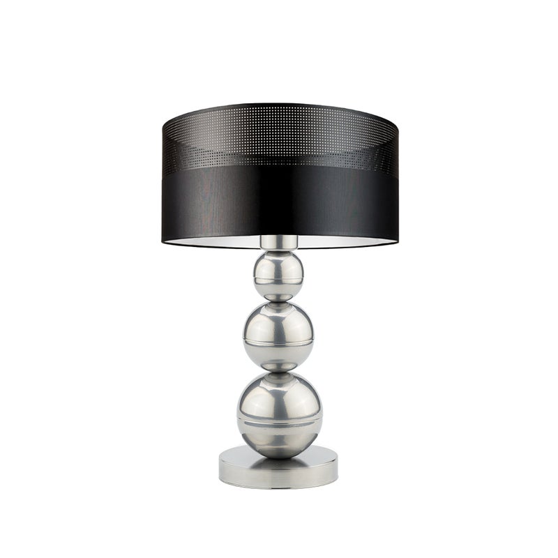 Lampka nocna na biurko lampa biurkowa LED z abażurem walec 30cm BUBBLE