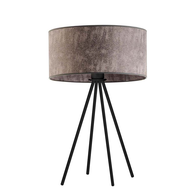 Lampka nocna na biurko lampa biurkowa LED z abażurem walec 30cm SOLARIS