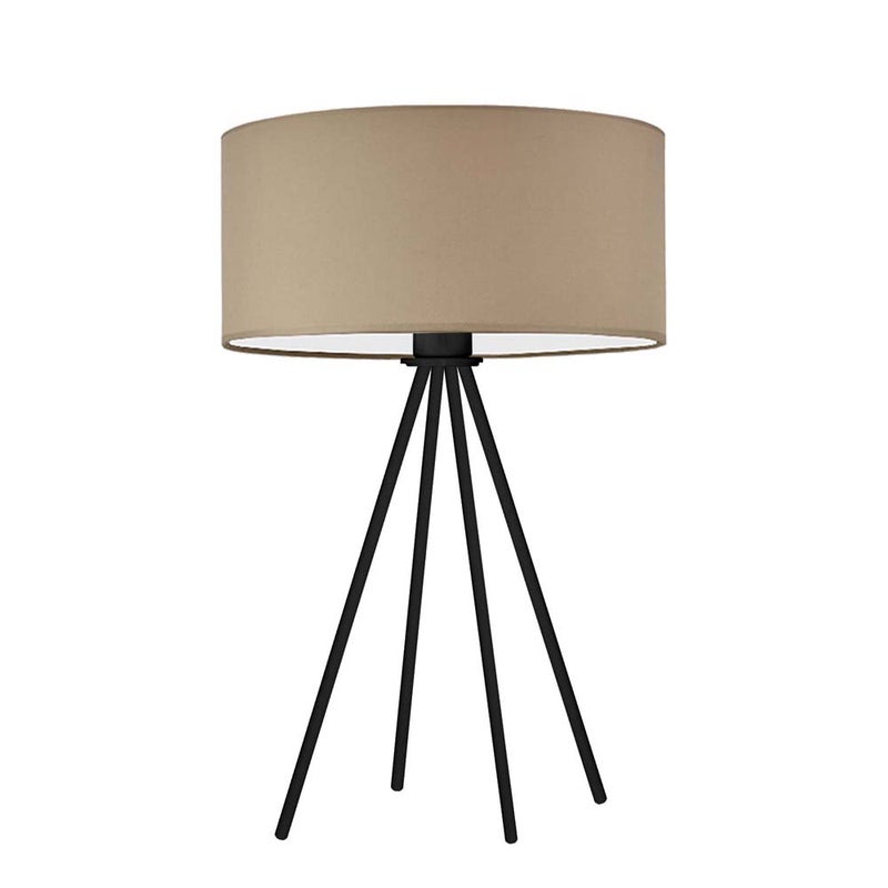 Lampka nocna na biurko lampa biurkowa LED z abażurem walec 30cm SOLARIS