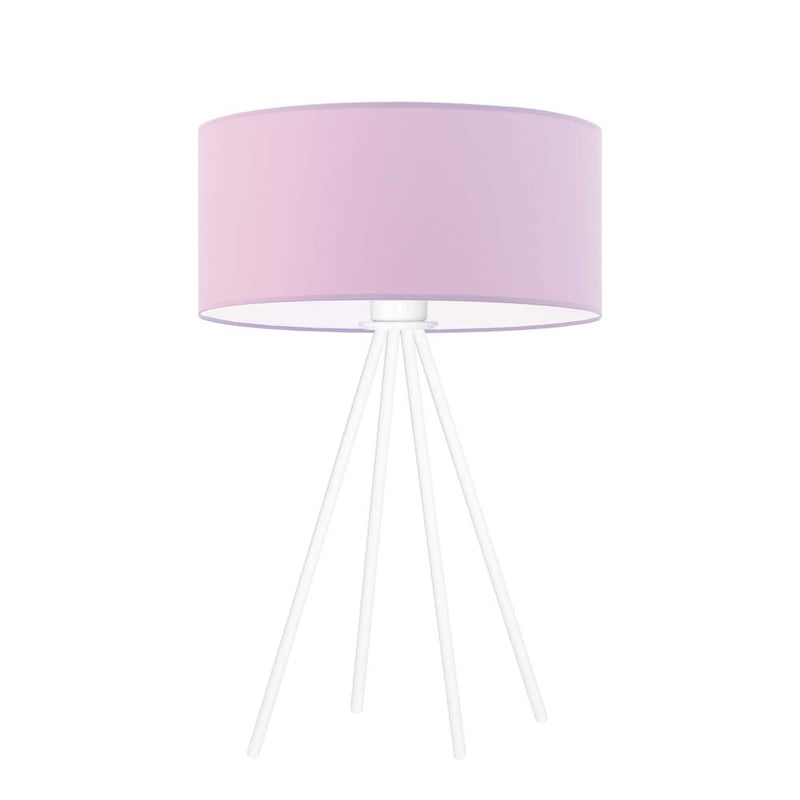 Lampka nocna na biurko lampa biurkowa LED z abażurem walec 30cm SOLARIS