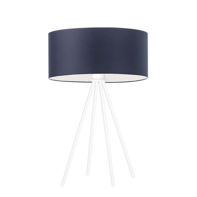 Lampka nocna na biurko lampa biurkowa LED z abażurem walec 30cm SOLARIS