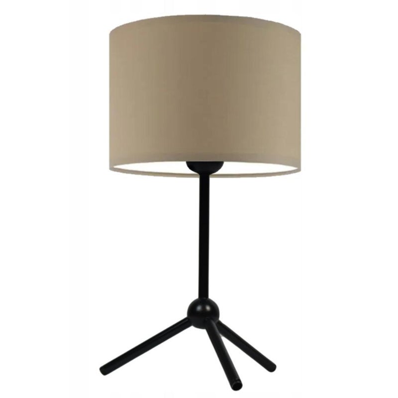 Lampka nocna na biurko lampa biurkowa LED z abażurem walec 17cm FOSSA