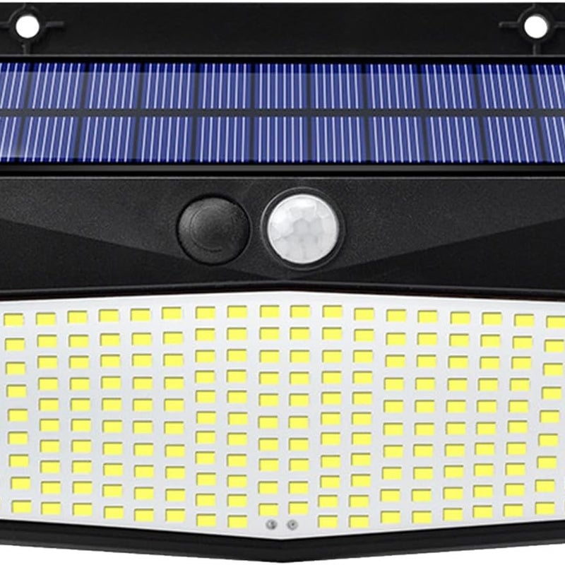 Solarna lampa ścienna, wodoodporna lampa zewnętrzna z czujnikiem ruchu, kompaktowa i przenośna, 14 x 10,6 x 1,8 cm, 3 tryby, oświetlenie LED