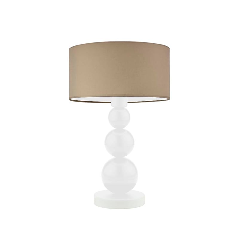 Lampka nocna na biurko lampa biurkowa LED z abażurem walec 30cm BUBBLE