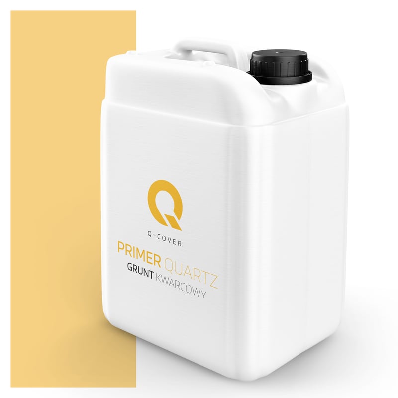 Q-Cover Grunt Kwarcowy pod Tynk Silikonowy Żółty F645 7.5KG