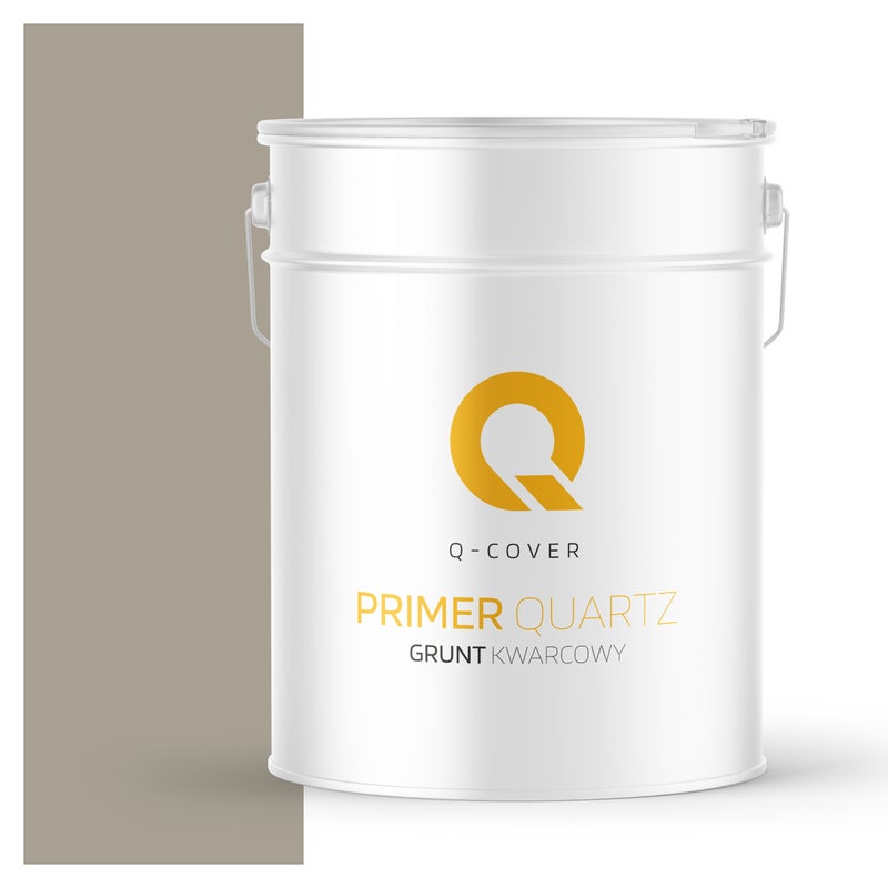 Q-Cover Grunt Kwarcowy pod Tynk Silikonowy Szary ciepły F293 15KG