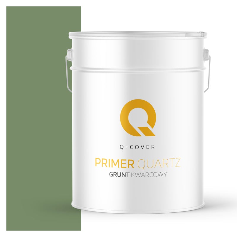 Q-Cover Grunt Kwarcowy pod Tynk Silikonowy Zielony ciemny F476 15KG