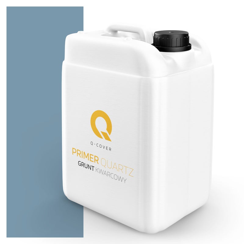 Q-Cover Grunt Kwarcowy pod Tynk Silikonowy Niebieski F126 7.5KG