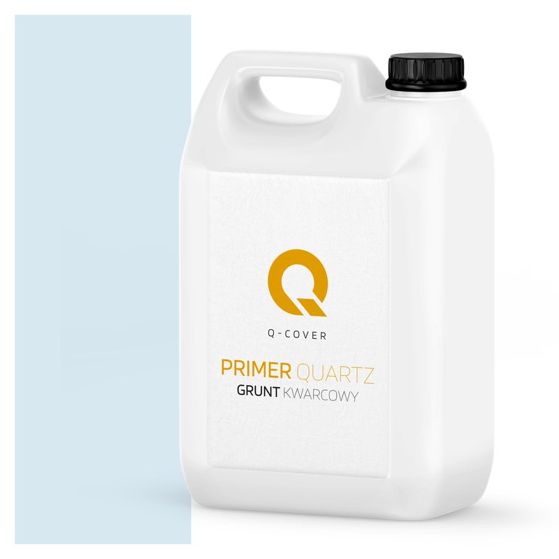 Q-Cover Grunt Kwarcowy pod Tynk Silikonowy Biel złamana w niebieski F111 3KG