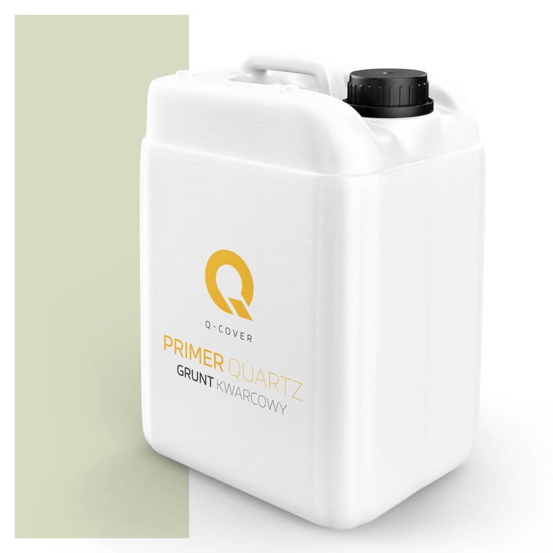 Q-Cover Grunt Kwarcowy pod Tynk Silikonowy Biel złamana w zielony F481 7.5KG