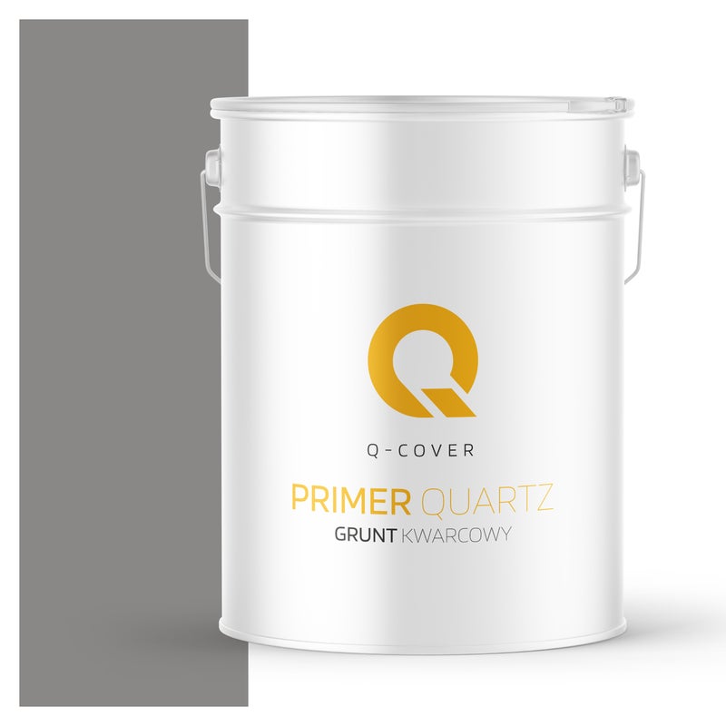 Q-Cover Grunt Kwarcowy pod Tynk Silikonowy Szary stalowy F265 15KG