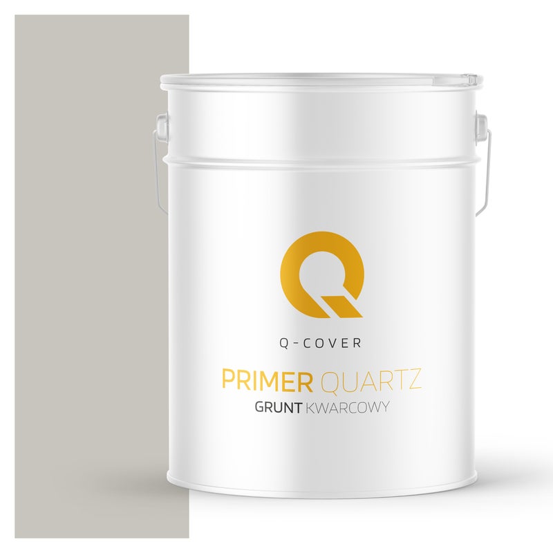 Q-Cover Grunt Kwarcowy pod Tynk Silikonowy Szary popielaty F292 15KG
