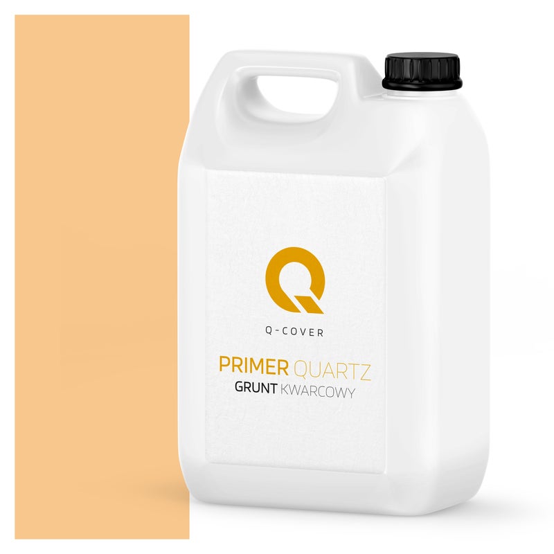 Q-Cover Grunt Kwarcowy pod Tynk Silikonowy Pomarańczowy jasny F764 3KG