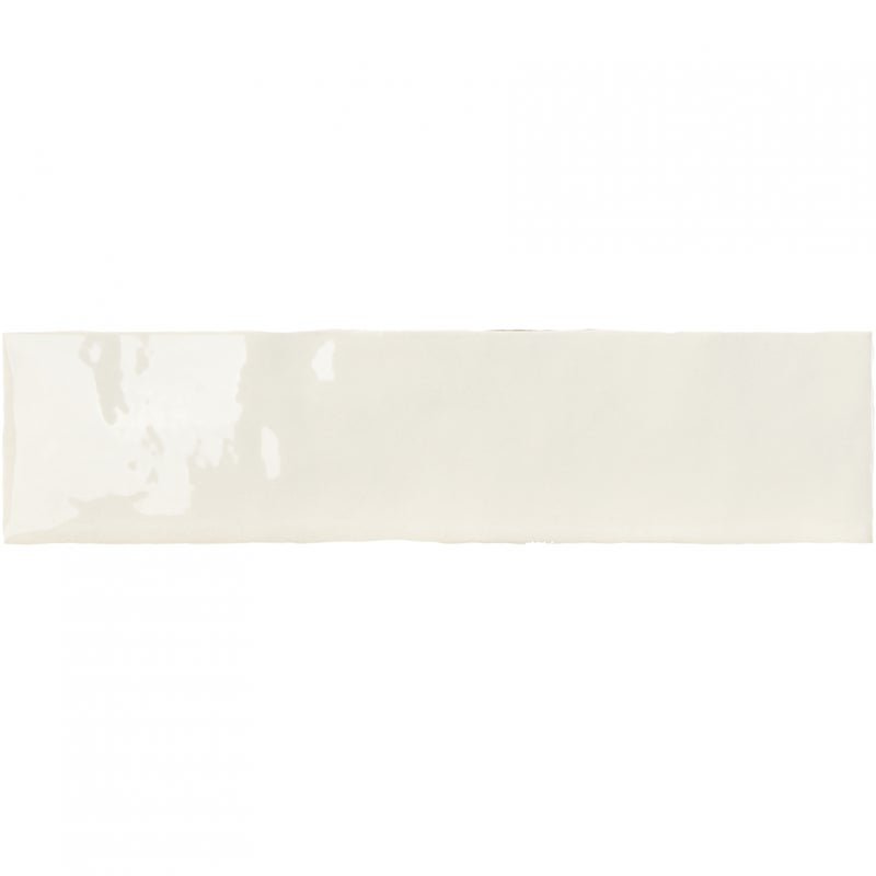 Błyszcząca biała okładzina ścienna Ondine 7,5x30 cm White