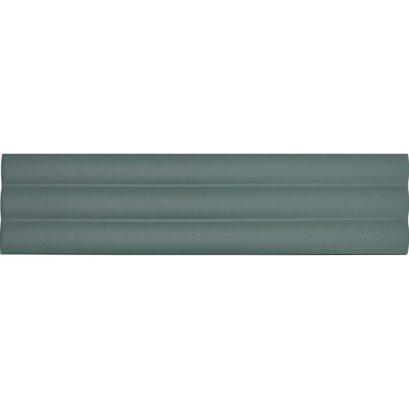 Matowa płytka ścienna z reliefem, niebieska, Acanto 10x40 cm Reeded Baltic Blue