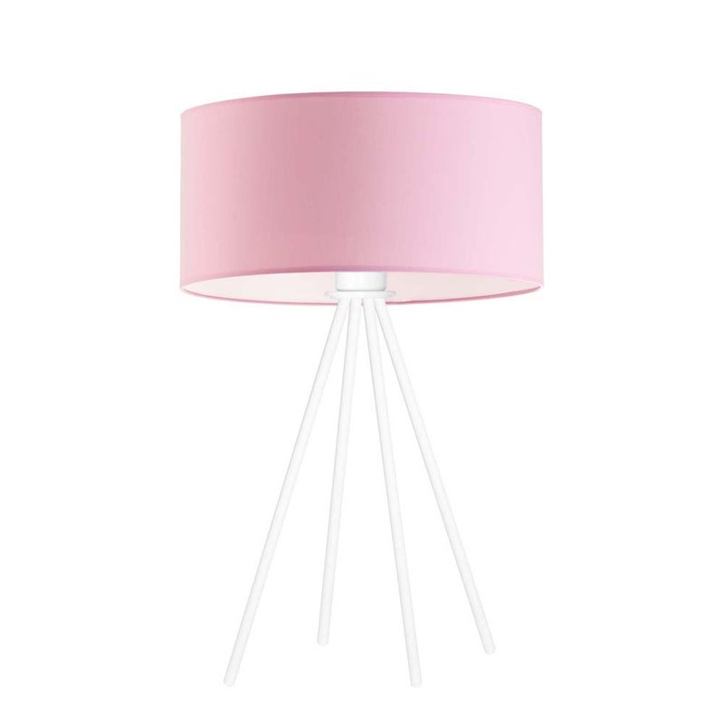 Lampka nocna na biurko lampa biurkowa LED z abażurem walec 30cm SOLARIS