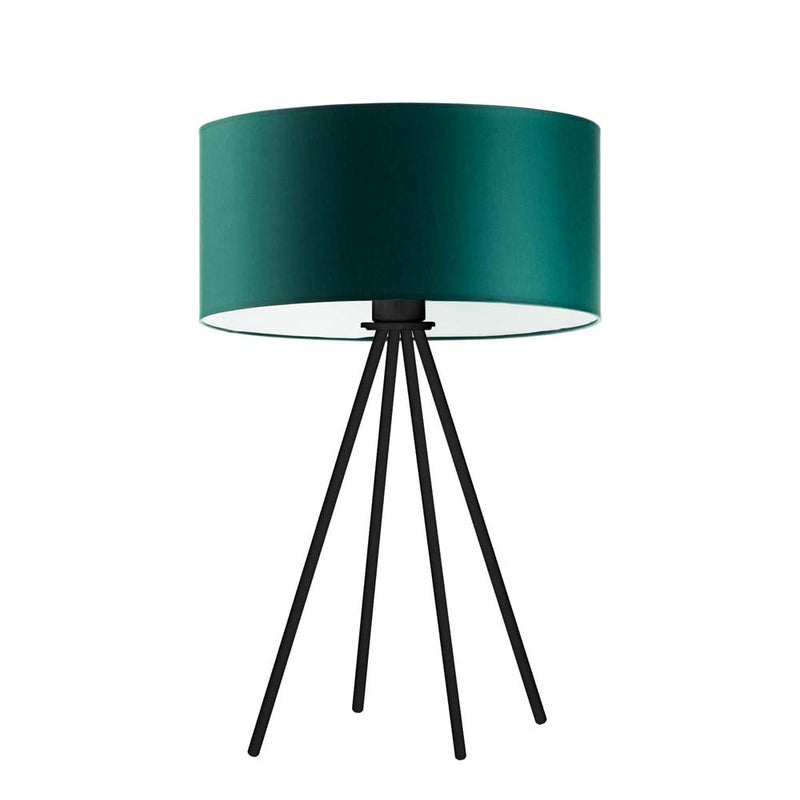 Lampka nocna na biurko lampa biurkowa LED z abażurem walec 30cm SOLARIS