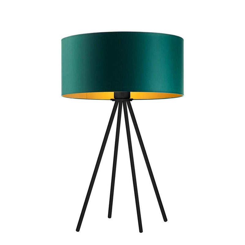 Lampka nocna na biurko lampa biurkowa LED z abażurem walec 30cm SOLARIS
