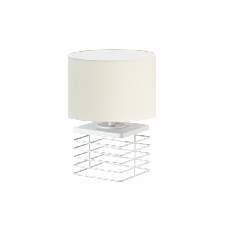 Lampka nocna na biurko lampa biurkowa druciana LED z abażurem walec LEVEL