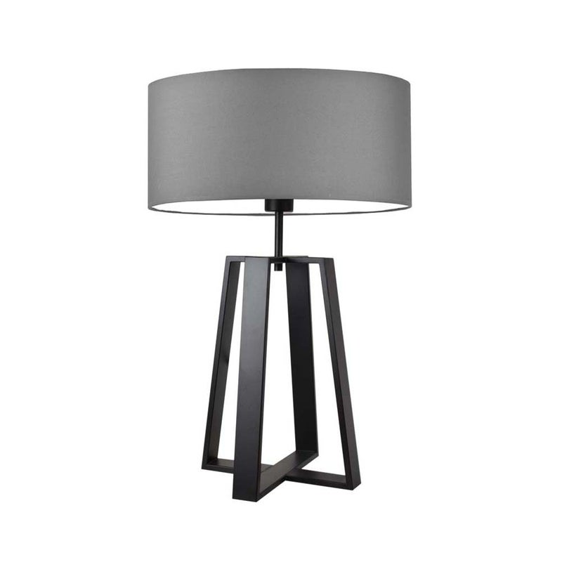 Lampka nocna na biurko lampa biurkowa LED z abażurem walec 40cm WENIS
