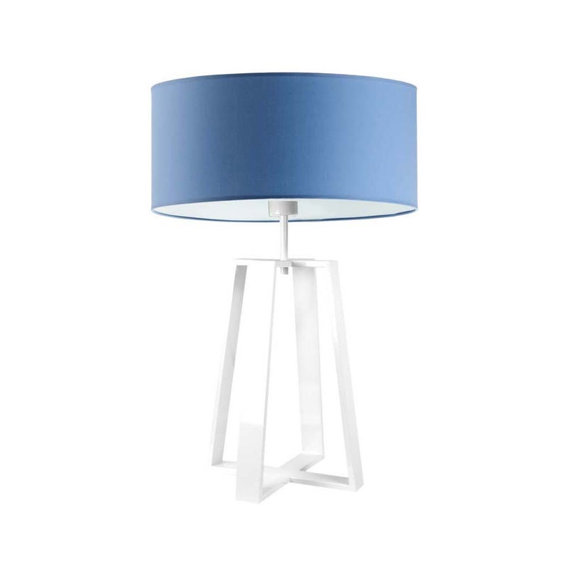 Lampka nocna na biurko lampa biurkowa LED z abażurem walec 40cm WENIS