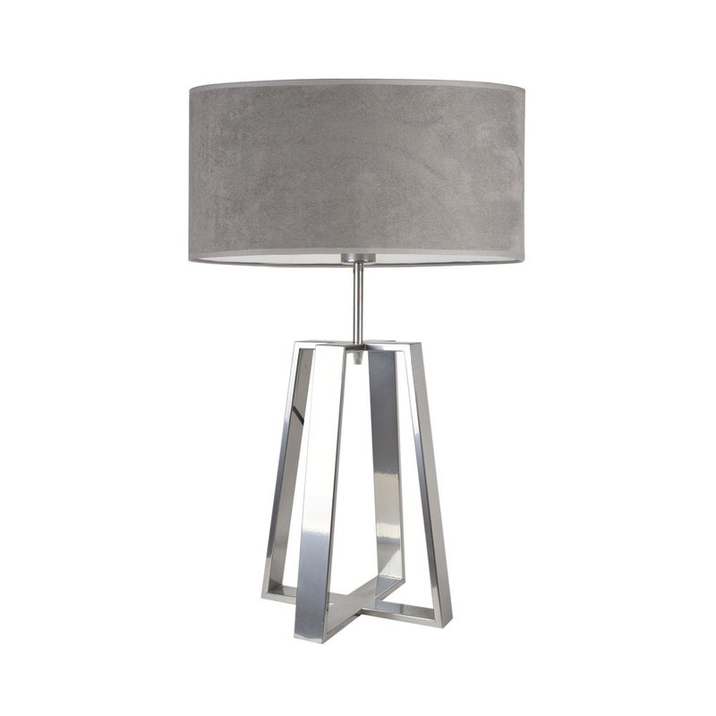 Lampka nocna na biurko lampa biurkowa LED z abażurem walec 40cm WENIS