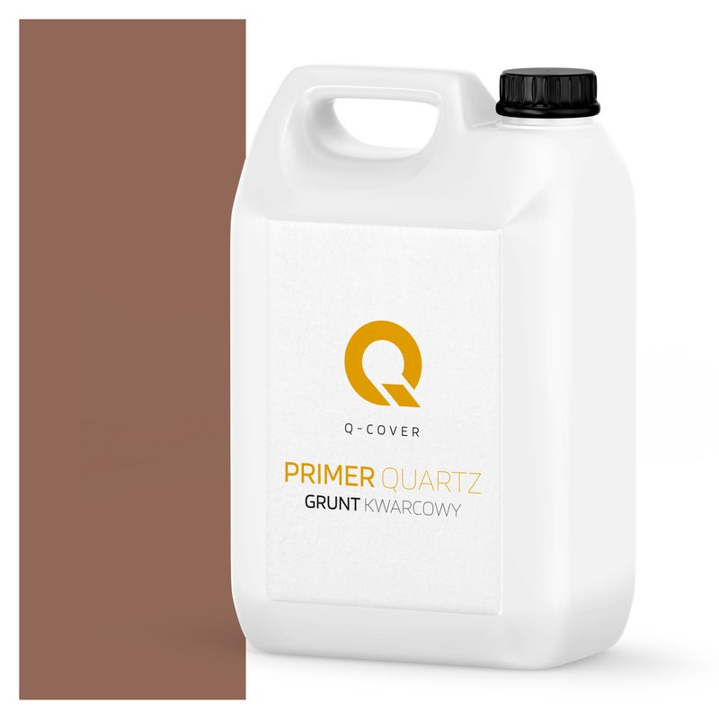 Q-Cover Grunt Kwarcowy pod Tynk Silikonowy Brązowy F516 3KG