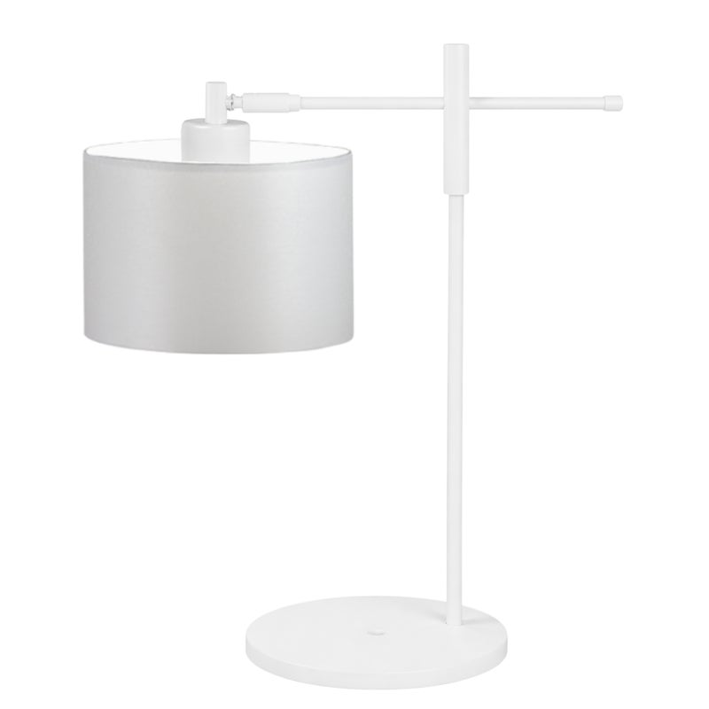 Lampka nocna na biurko lampa biurkowa LED z abażurem walec MIKO