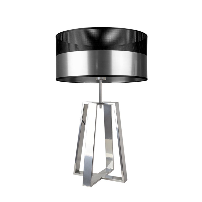 Lampka nocna na biurko lampa biurkowa LED z abażurem walec 40cm WENIS