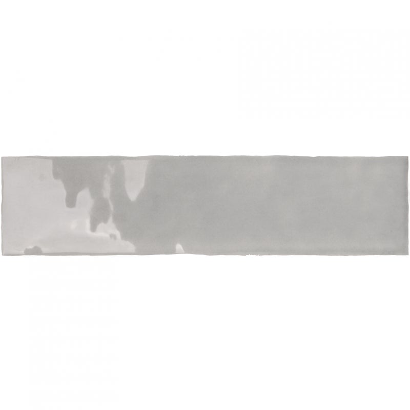Błyszcząca szara okładzina ścienna Ondine 7,5x30 cm Grey