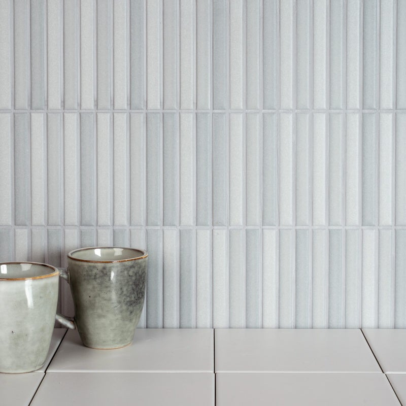 Matowa porcelanowa okładzina z efektem reliefu, szara Roku Grey 11,5x23 cm