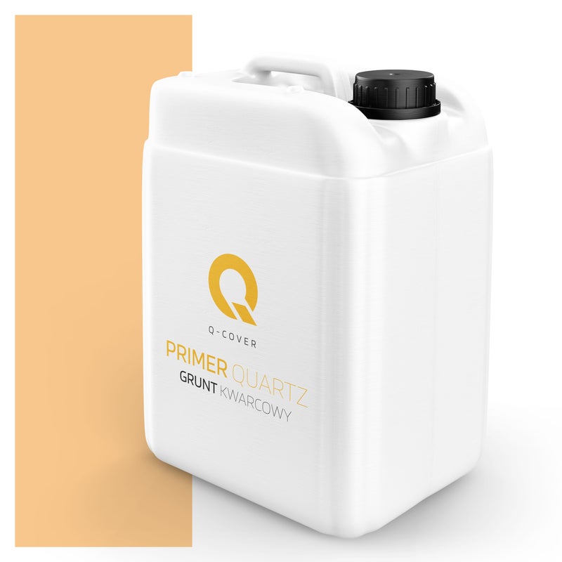 Q-Cover Grunt Kwarcowy pod Tynk Silikonowy Pomarańczowy jasny F764 7.5KG