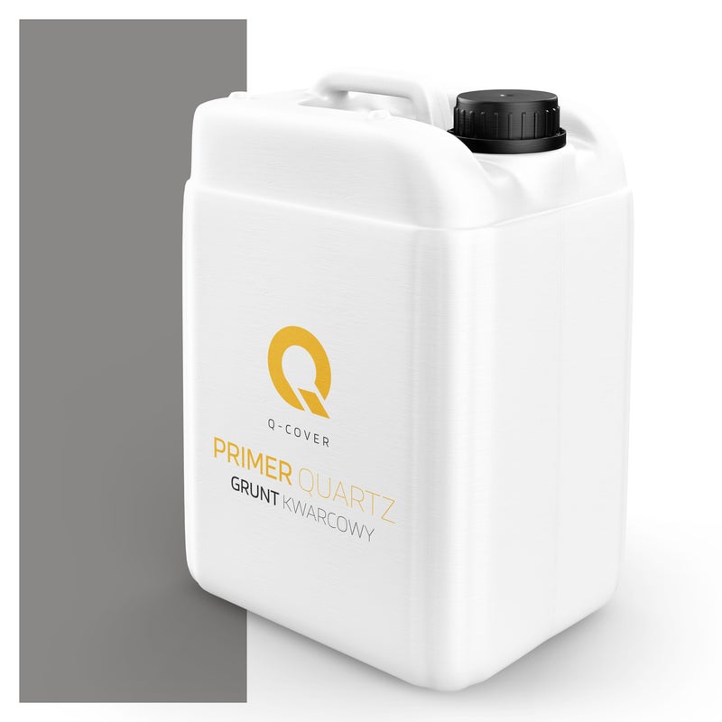 Q-Cover Grunt Kwarcowy pod Tynk Silikonowy Szary stalowy F265 7.5KG