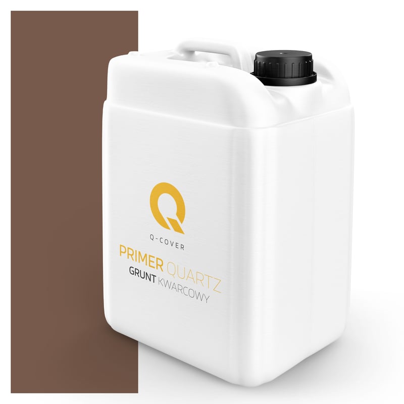 Q-Cover Grunt Kwarcowy pod Tynk Silikonowy Czekoladowy F536 7.5KG