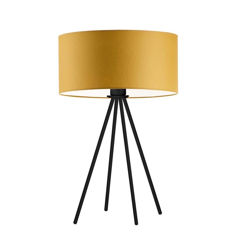 Lampka nocna na biurko lampa biurkowa LED z abażurem walec 30cm SOLARIS