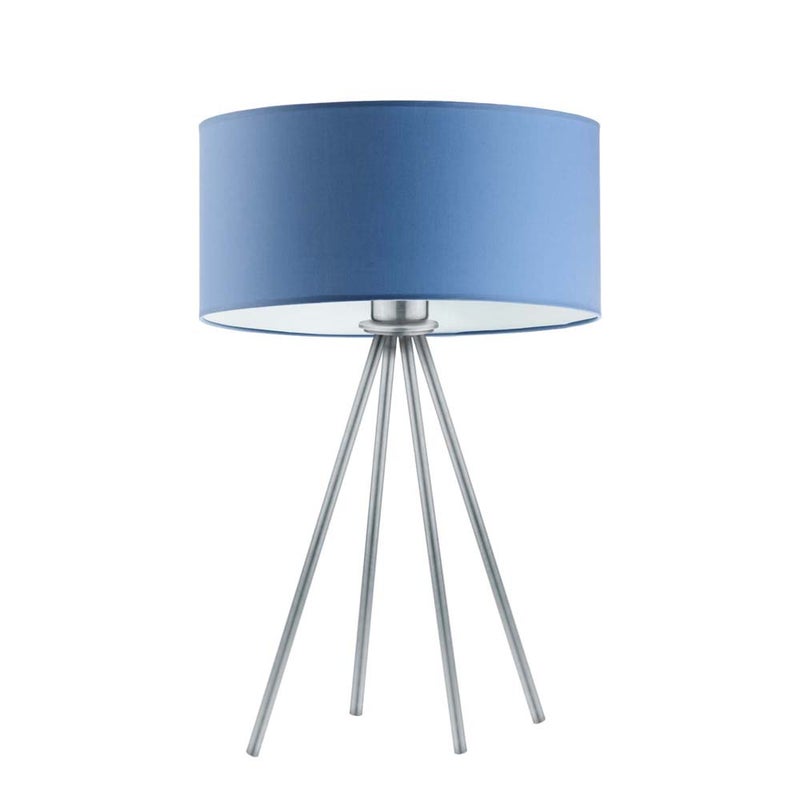 Lampka nocna na biurko lampa biurkowa LED z abażurem walec 30cm SOLARIS