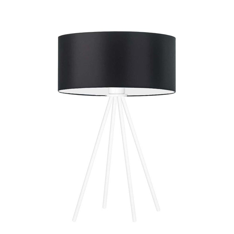 Lampka nocna na biurko lampa biurkowa LED z abażurem walec 30cm SOLARIS