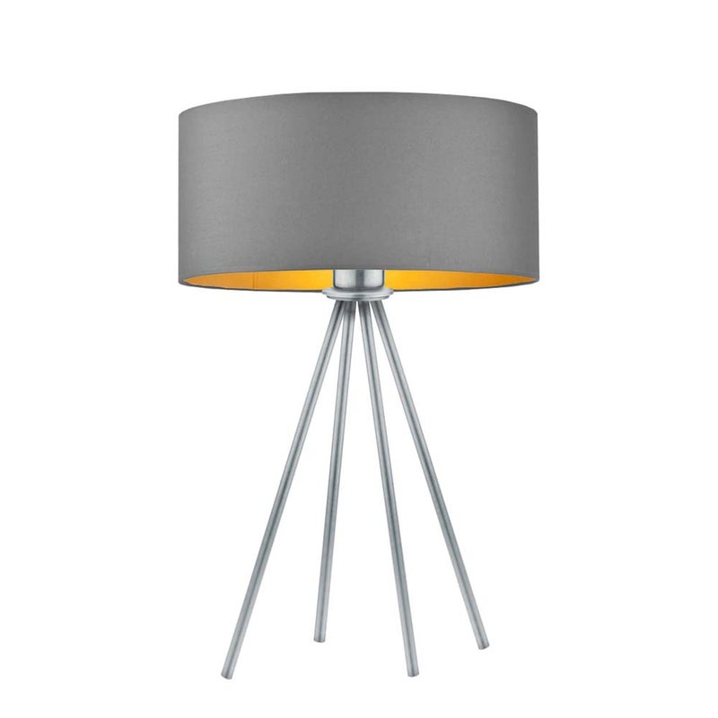 Lampka nocna na biurko lampa biurkowa LED z abażurem walec 30cm SOLARIS