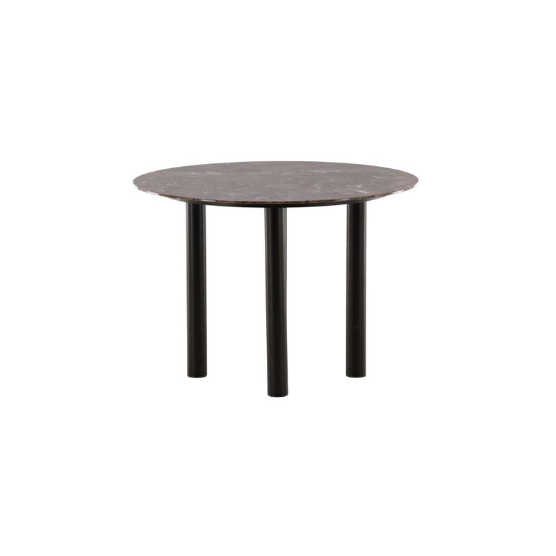 Havsten stół do jadalni Ø106cm szkło brązowy.