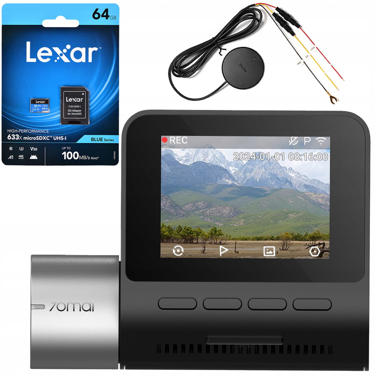 70mai A510 + UP04 + Lexar microSDXC Blue Plus 64GB