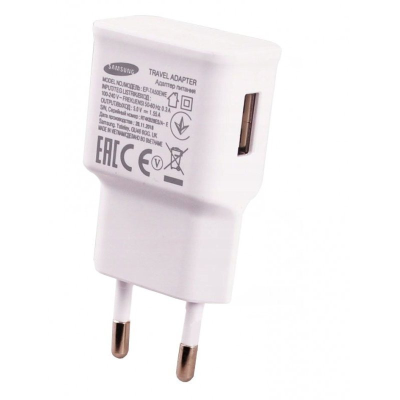 TEMU Oryginalna Ładowarka Sieciowa Samsung EP-TA50EWE 7.8W