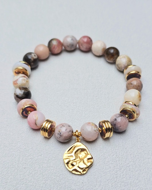 Bransoletka Elastyczna Opalowe Nudziaki