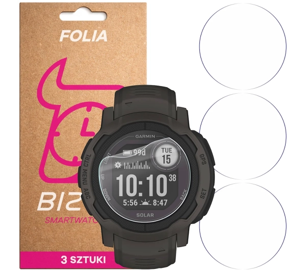 Bizon Watch Film HydroFlex do Garmin Instinct 2 Solar