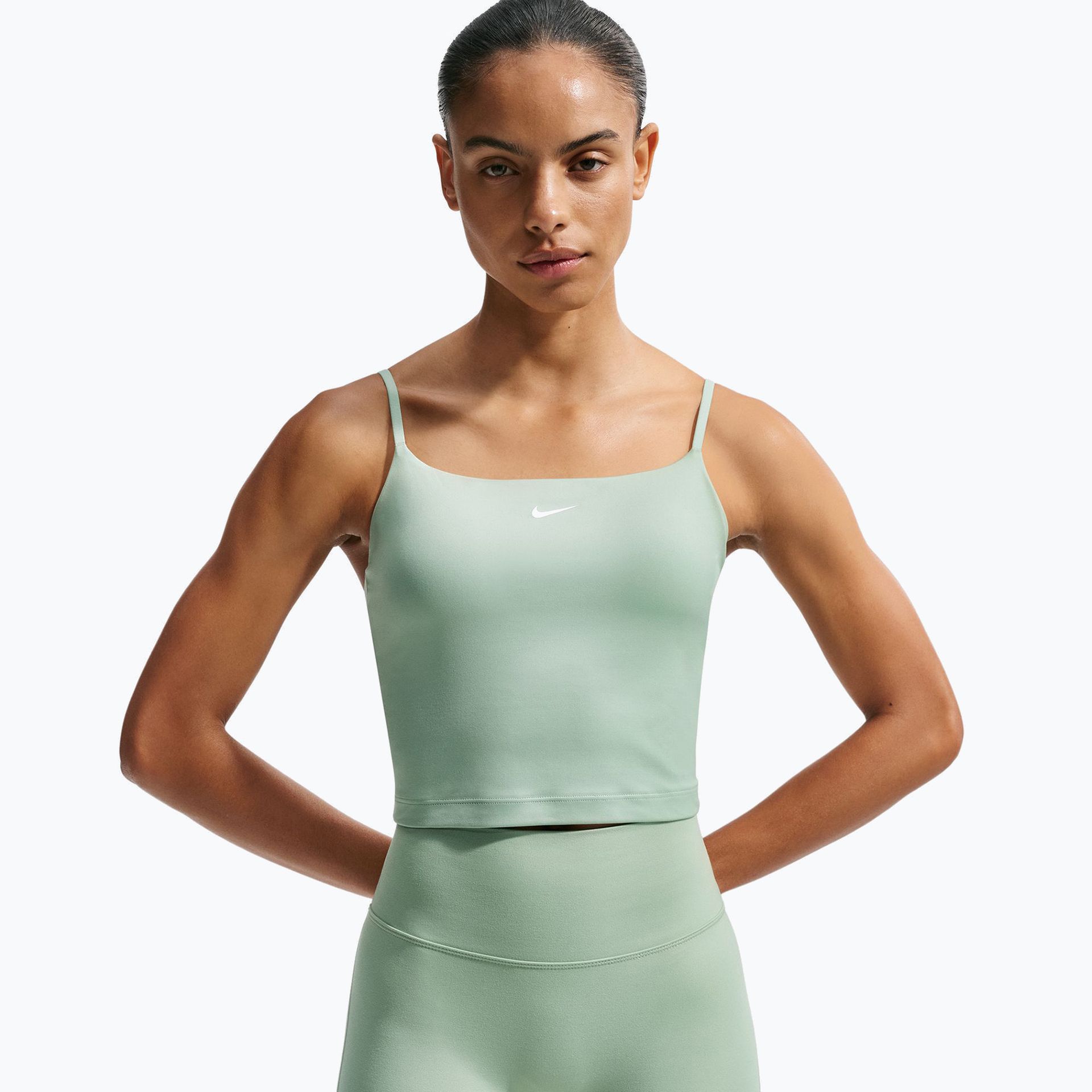 Biustonosz treningowy Nike One Medium Support steam/white WYSYŁKA W 24H 30 DNI NA ZWROT