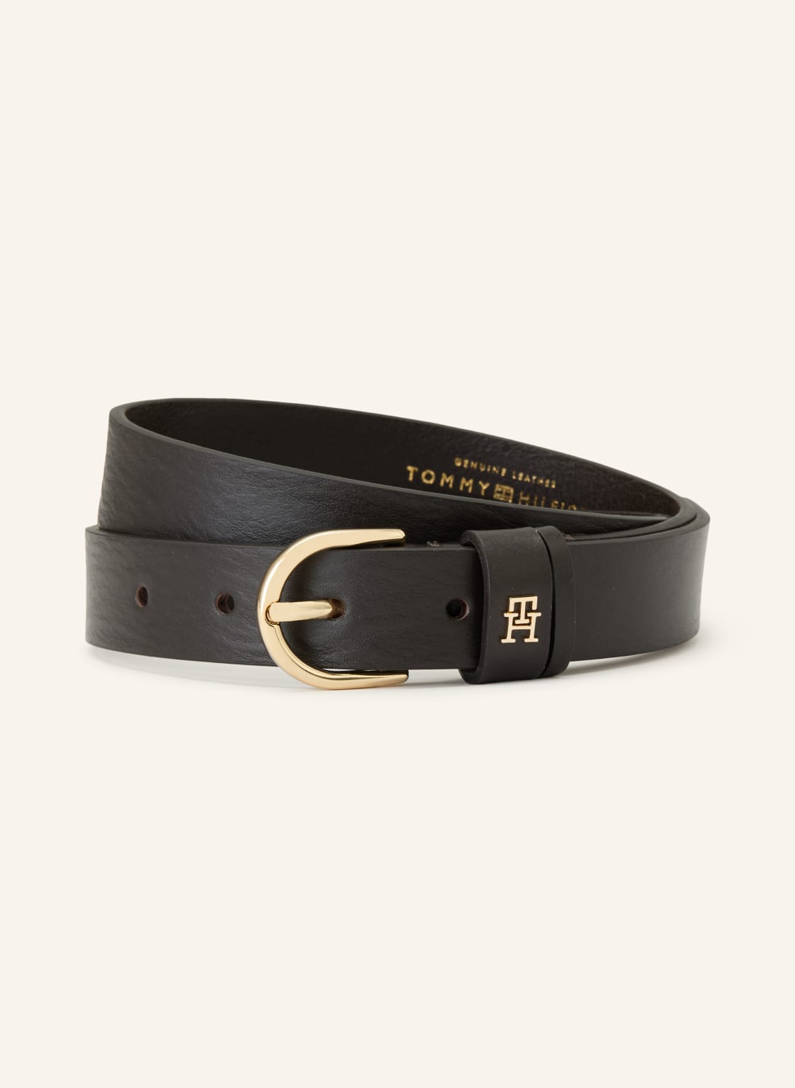 Tommy Hilfiger Pasek Skórzany braun