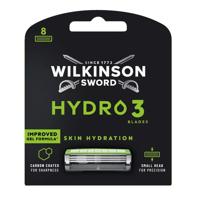 Wilkinson Hydro 3 Skin Hydration wkład z 3 ostrzami 8szt