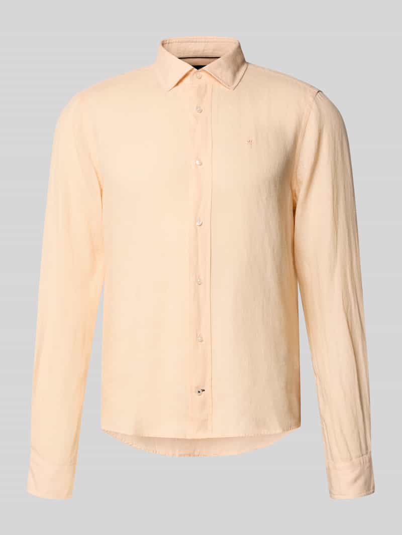 Koszula lniana o kroju casual fit z kołnierzykiem typu kent model 'Mike'