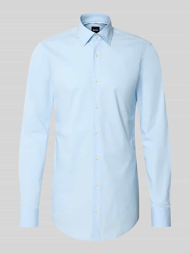 Koszula biznesowa o kroju slim fit z mieszanki bawełny model 'H-HANK-KENT-C1-214'