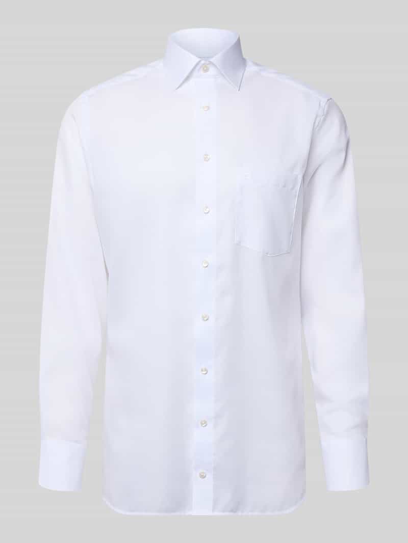 Koszula biznesowa Modern Fit z bawełny z kołnierzykiem kent