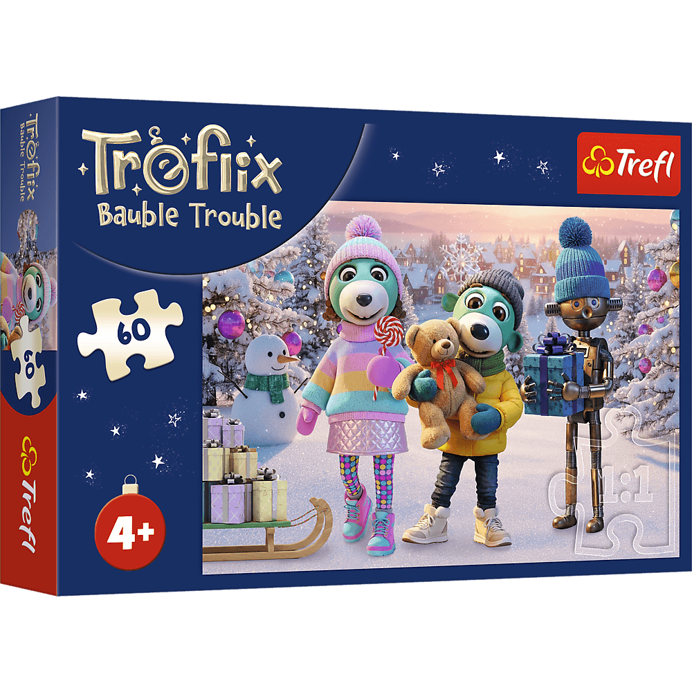 Trefl Puzzle Rodzina Treflików 60 el. Zimowy Robobot